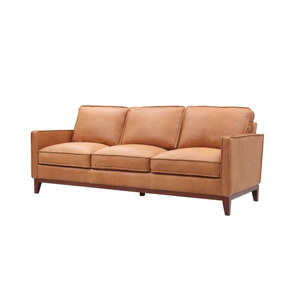 Divani Casa Naylor Modern Brown Italian Leather Split Sofa. Opens flyout.