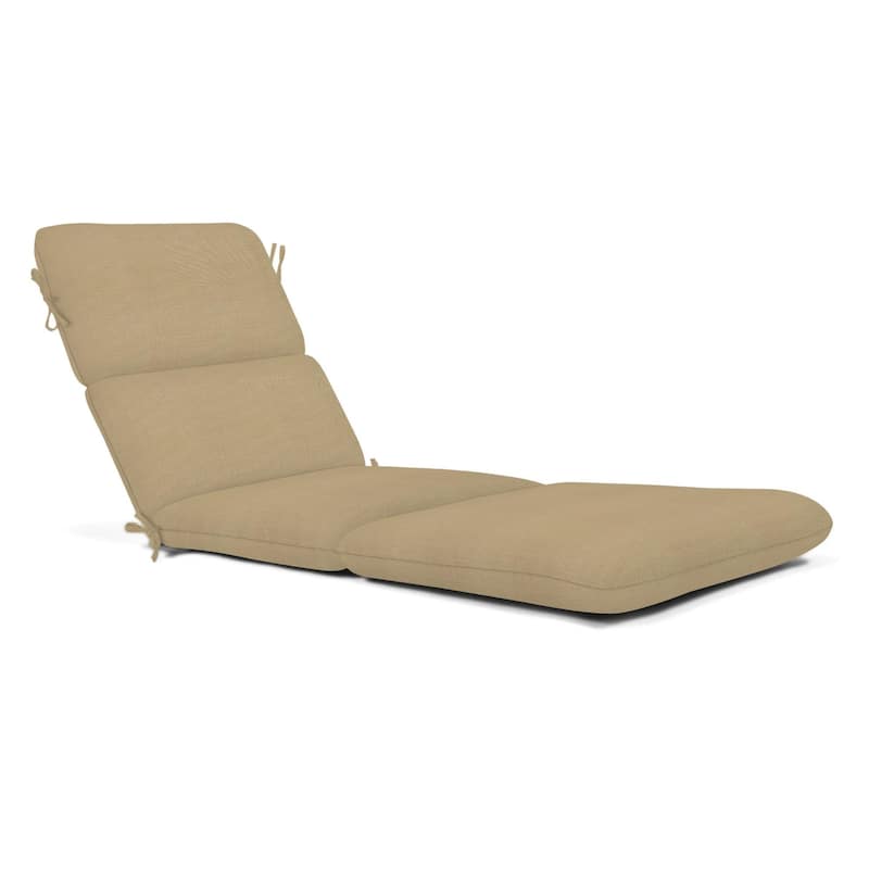 Casual Cushion Sunbrella® Fabric 1-Piece Outdoor Chaise Cushion, 22.5"W x 74"L - 22.5"W x 74"L