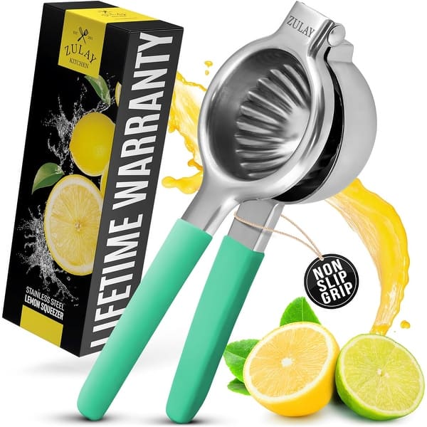 Citrus Press Zulay Metal Lemon Lime Squeezer Manual Citrus Zulay