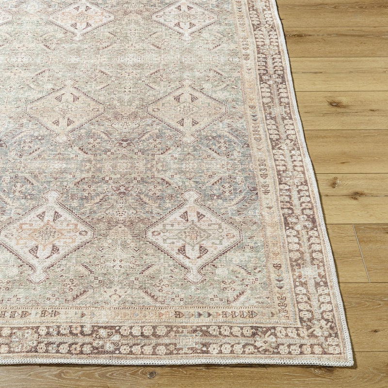 Livabliss Amelie Washable Traditional Area Rug
