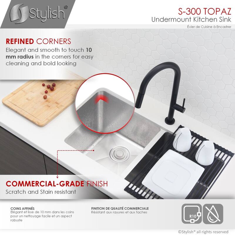 28"L x 18"W Stainless Steel Double Basin Undermount Kitchen Sink with Grids and Strainers