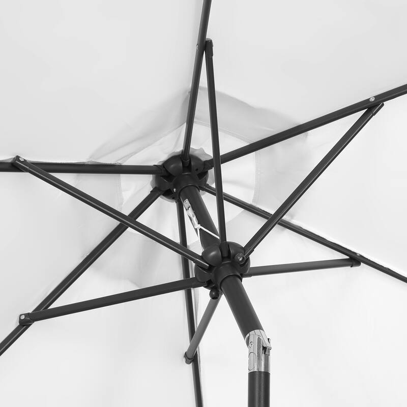 Ainfox 9ft Outdoor Patio Umbrella Multi-color Crank Lift Without Base