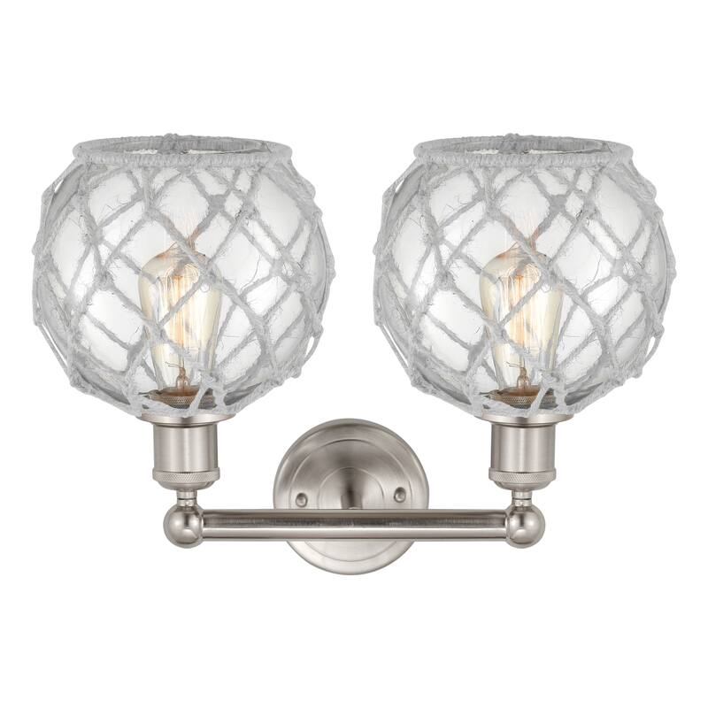 Innovations Lighting Endless Possibilities Edison - Farmhouse Rope - 2 Light 17" Bath Vanity Light