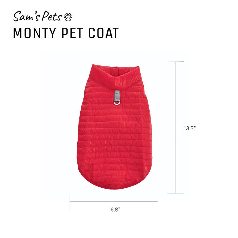 Monty Puffer Jacket In Red /Size: Large