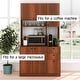 preview thumbnail 39 of 43, Living Skog Pantry Kitchen Microwave Storage Cabinet