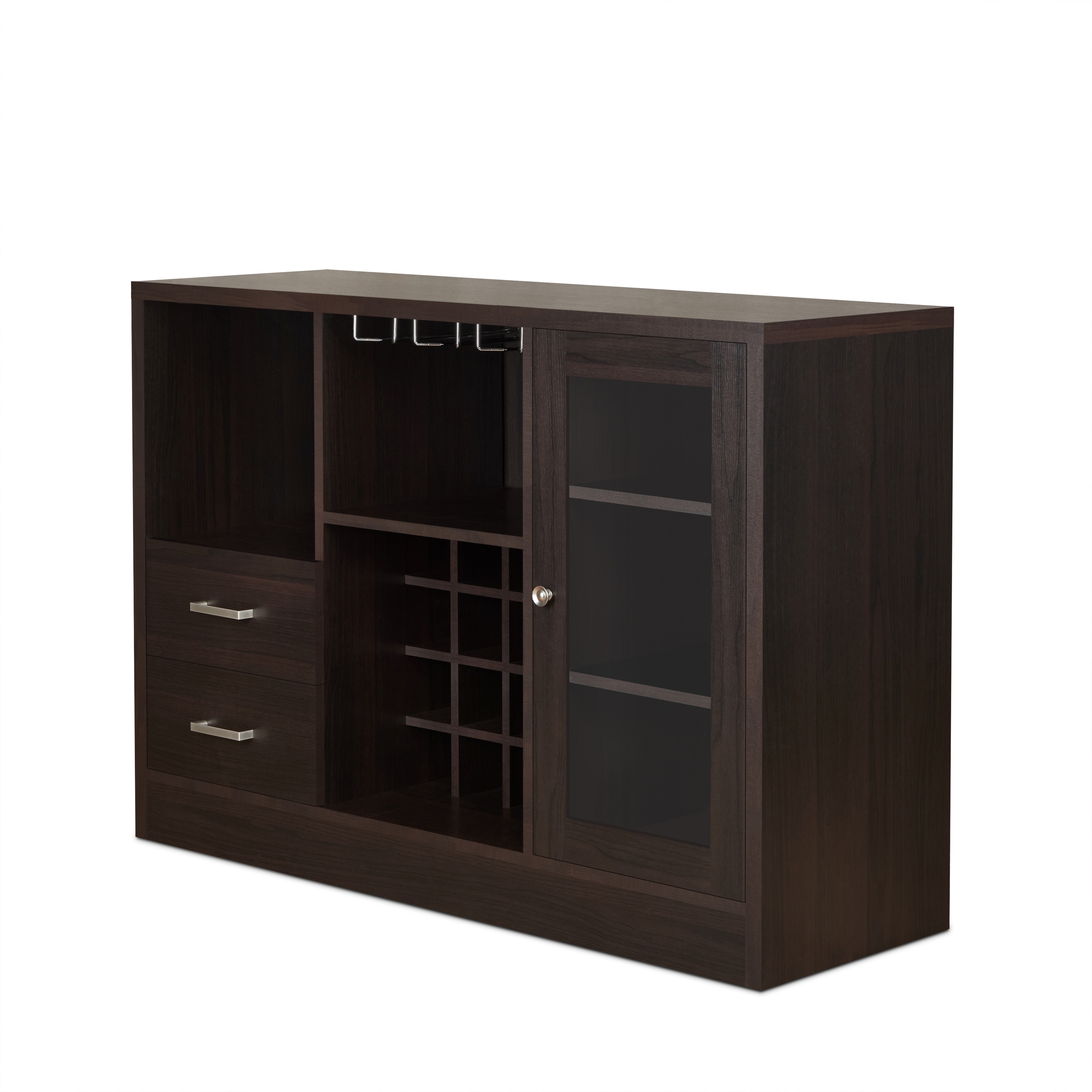 Hazen Espresso Finish Wine Cabinet III