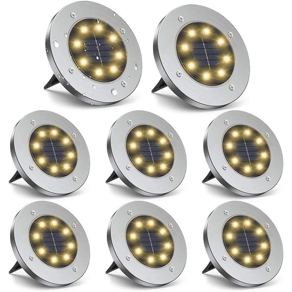 Up To 12% Off on 8-Pcs Solar Deck Lights Outdo
