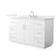 Option White / Giotto Quartz Top / Brushed Nickel