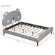 preview thumbnail 7 of 42, Full Size Upholstered Platform Bed with animal Shaped Headboard, Adorable and Playful Addition to Any Bedroom