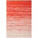 SAFAVIEH Adirondack Vera Modern Ombre Distressed Stripe Area Rug - 2'6" x 4' - Orange/Grey