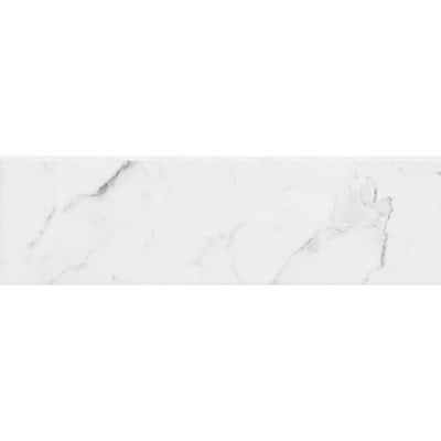The Tile Life Museum 4x13 Matte White Ceramic Bullnose Wall Tile - 4 x 13 - 1 Piece