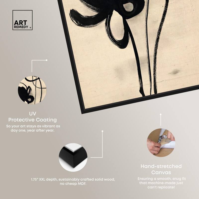 Florals in the Minimal I Canvas by Art Remedy