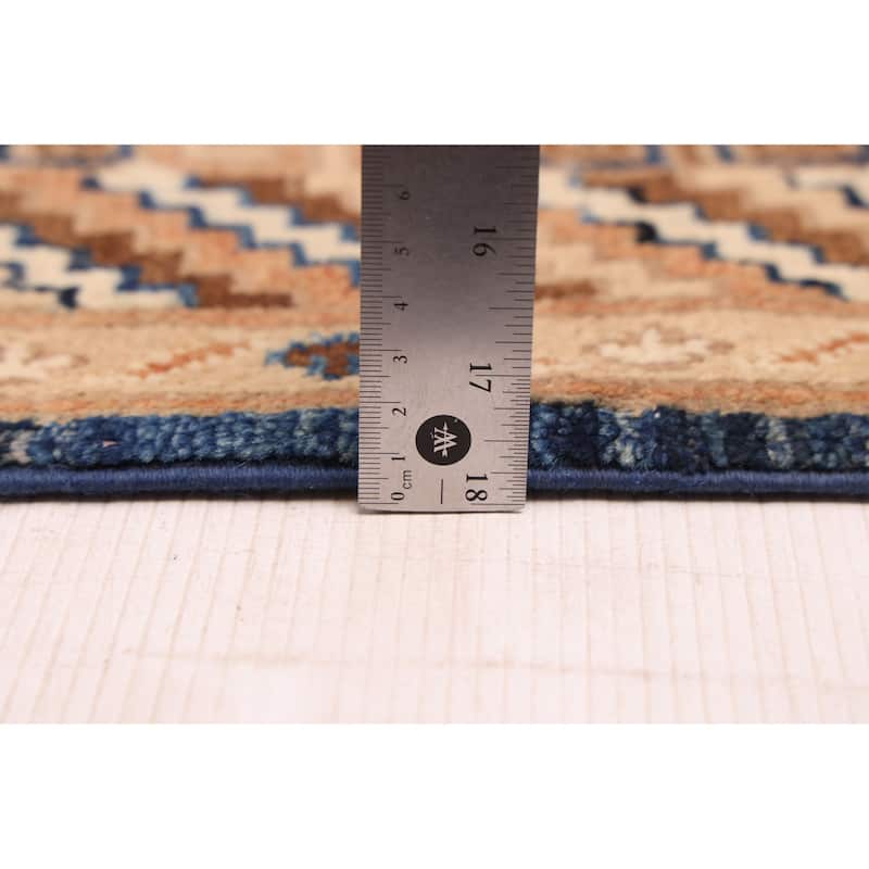 ECARPETGALLERY Hand-knotted Peshawar Oushak Navy Wool Rug - 5'0 x 16'6