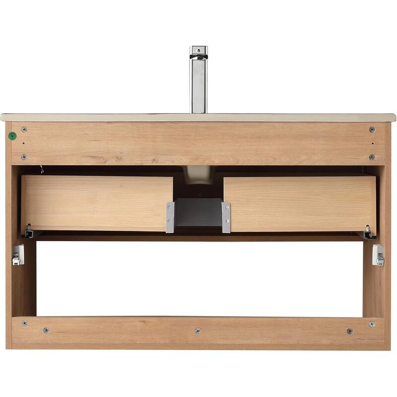 Blossom Bergen Wall Mounted Floating Bathroom Vanity with Sink