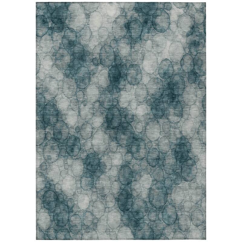 Machine Washable Indoor/ Outdoor Modern Aby Chantille Rug