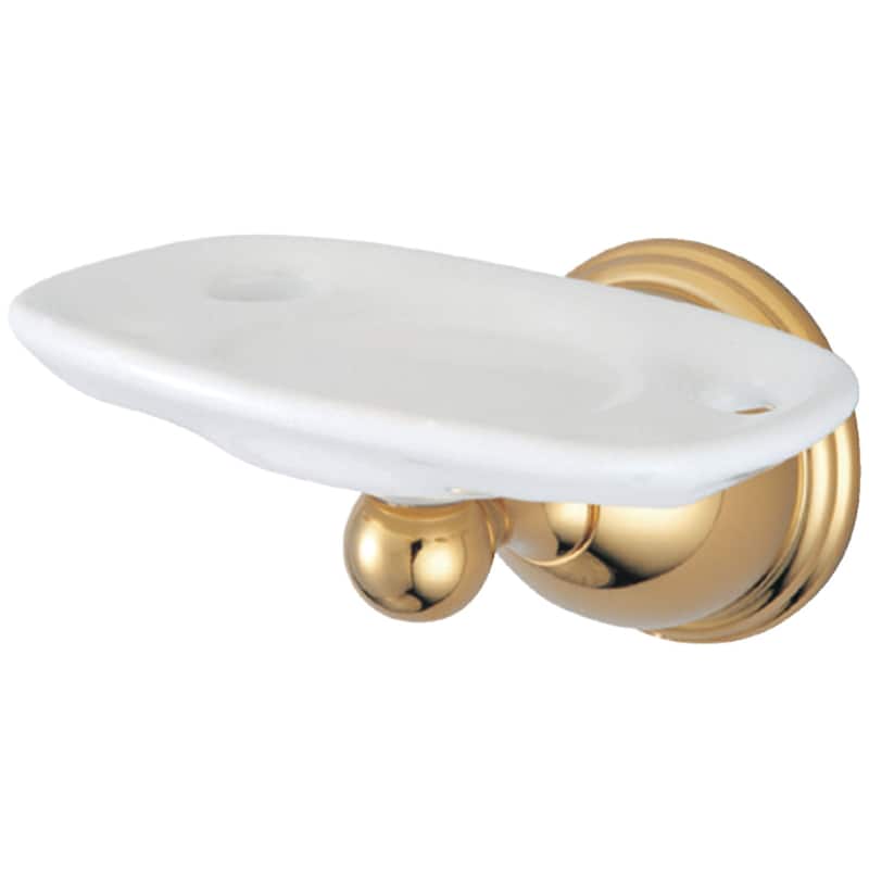 Restoration Toothbrush and Tumbler Holder - Polished Brass
