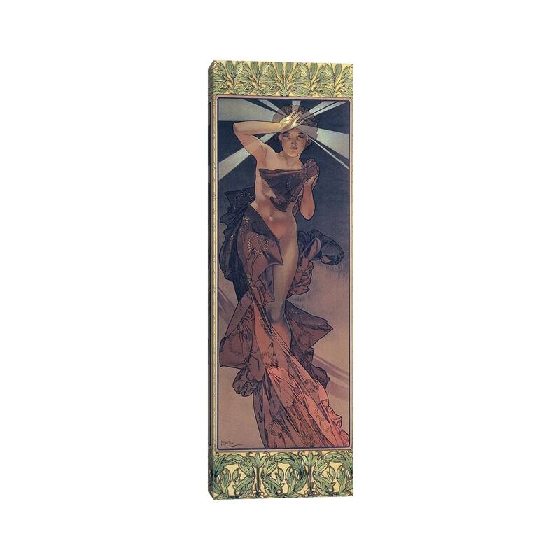 iCanvas "The Moon and the Stars - Morning Star, 1902 " by Alphonse Mucha Canvas Print