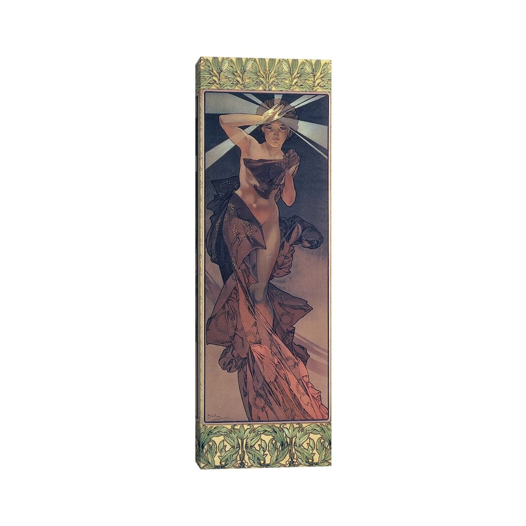 iCanvas "The Moon and the Stars - Morning Star, 1902 " by Alphonse Mucha Canvas Print