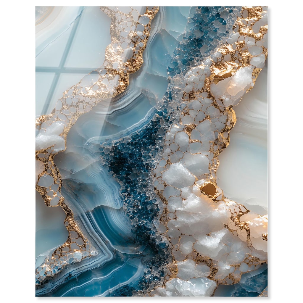 Lapis River Acrylic by Art Remedy, Ready to Hang