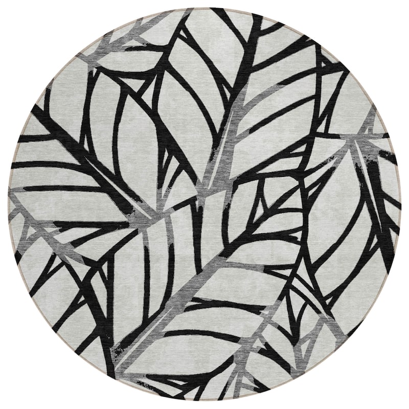 HomeRoots Floral Transitional Rectangle Outdoor Rug