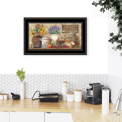 TrendyDecor4U Farmhouse "Antique Kitchen" Framed Print Wall Art by Ed Wargo - Earthtones