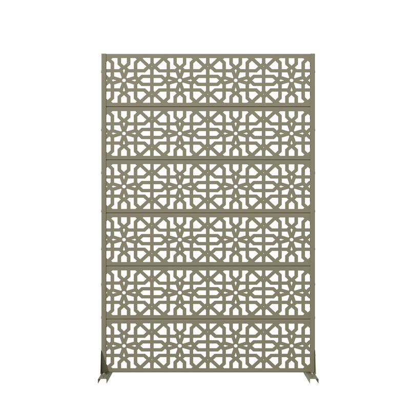 Dovelina 72'' x 47'' Privacy Metal Screen Fence Panel