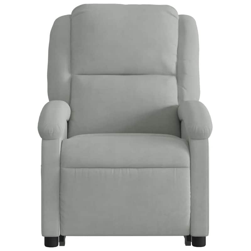 vidaXL Stand up Massage Recliner Chair Power Lift Wingback Armchair Velvet