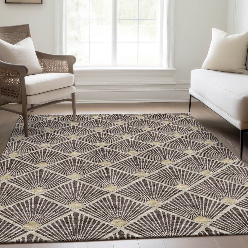 Premium Washable Super Soft Diamond Trellis Mayfield Rug