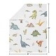 preview thumbnail 4 of 3, Sweet Jojo Designs Watercolor Dinosaur Dino Baby Boy Receiving Security Swaddle Blanket Green Blue White Modern Jurassic Animal