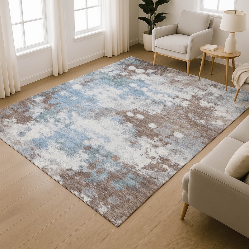 Premium Washable Super Soft Modern Splatter Mayfield Rug