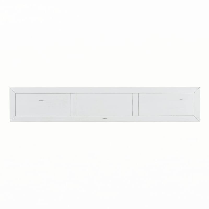 Rustic Entryway Console Table(Antique White)