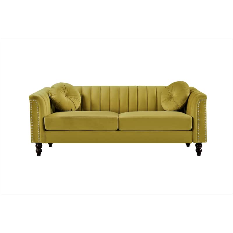 Hills Tufted Back Nailhead 75.2" Sofa