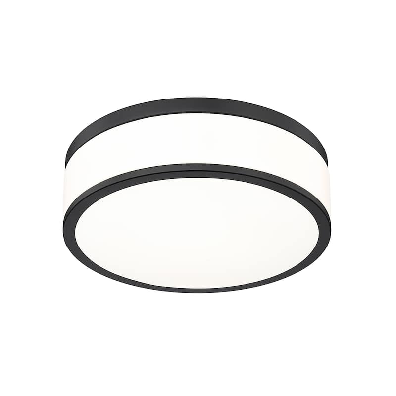 Z-Lite 1012F12-LED Ballord 12" Wide Flush Mount Drum Ceiling Fixture