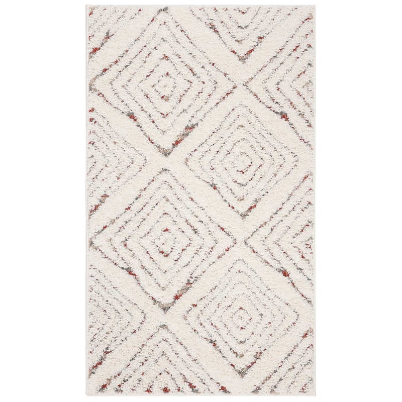 SAFAVIEH Santorini Shag Johannah Abstract 1.2-inch Thick Rug