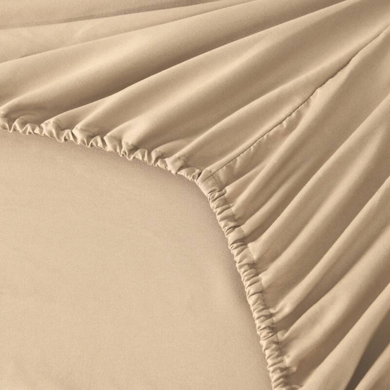 3/4 Pcs Soft Solid & Embroidery Bed Sheets Set