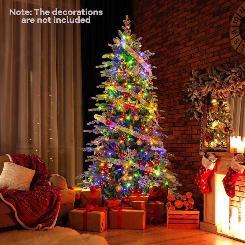 Gymax 6/7.5/9 FT Christmas Tree w/714/1162/1770 Branch Tips