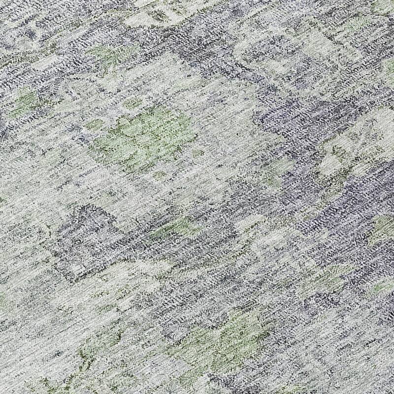 Machine Washable Indoor/ Outdoor Chantille Distressed Traditional Rug