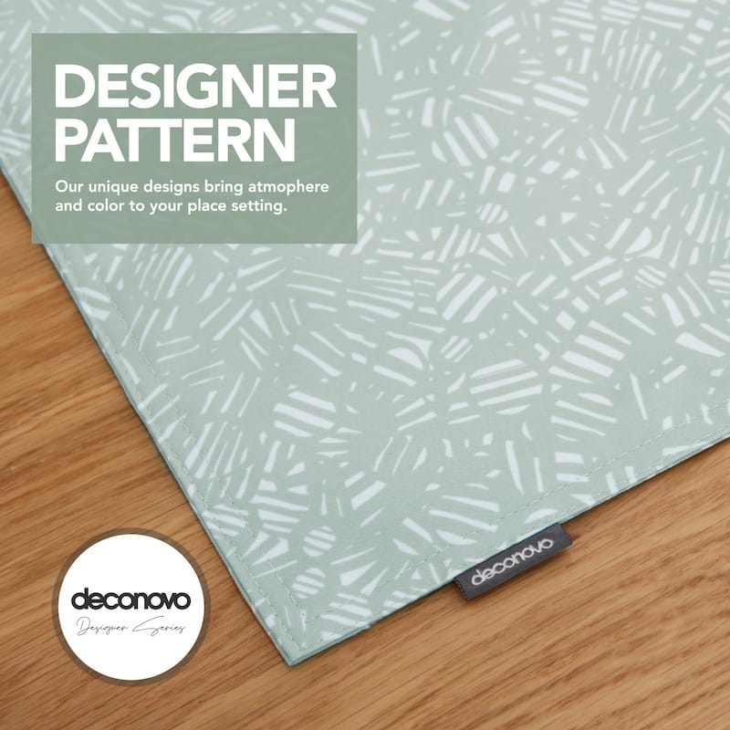 Deconovo Double-Faced Oxford Water Resistant Placemats (4-Pack)