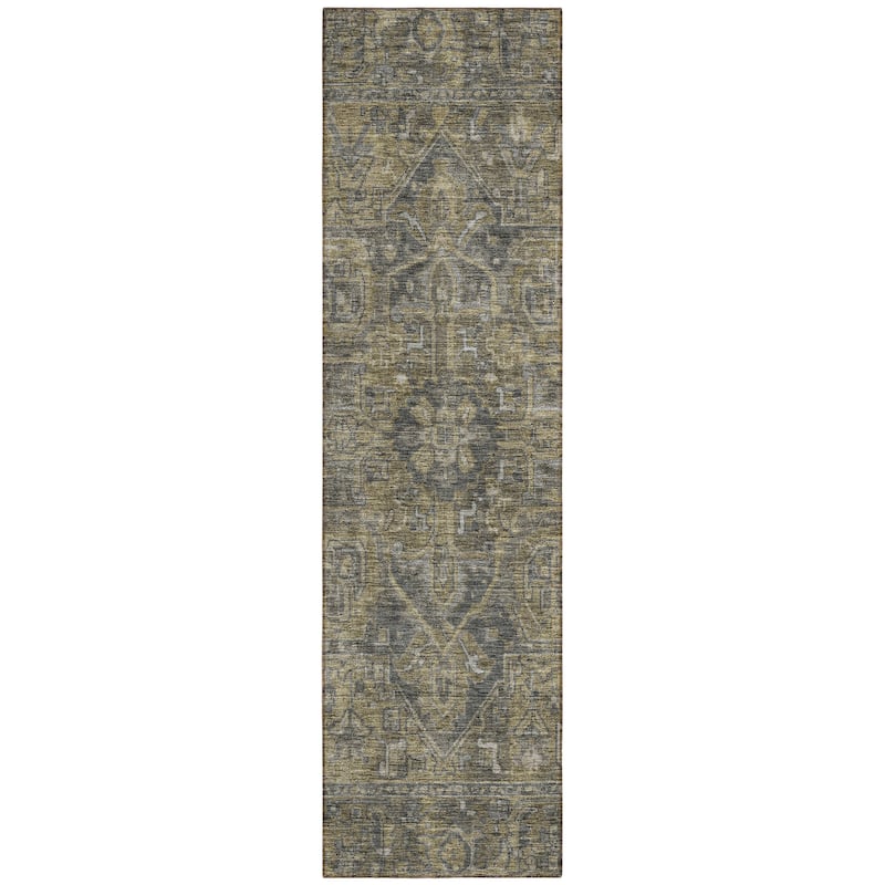Machine Washable Indoor/ Outdoor Traditional Persian Chantille Rug