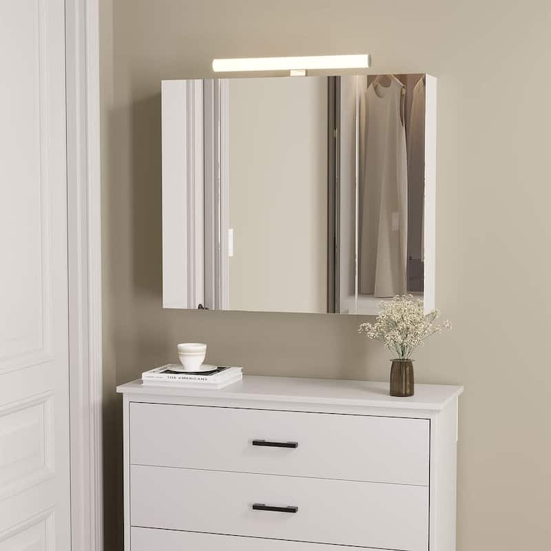 Lighted Medicine Cabinet Bathroom Wall Mounted Storage Doors