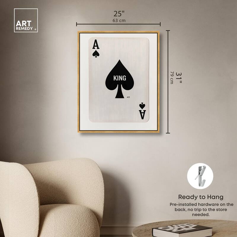 King of Spades Canvas by Art Remedy