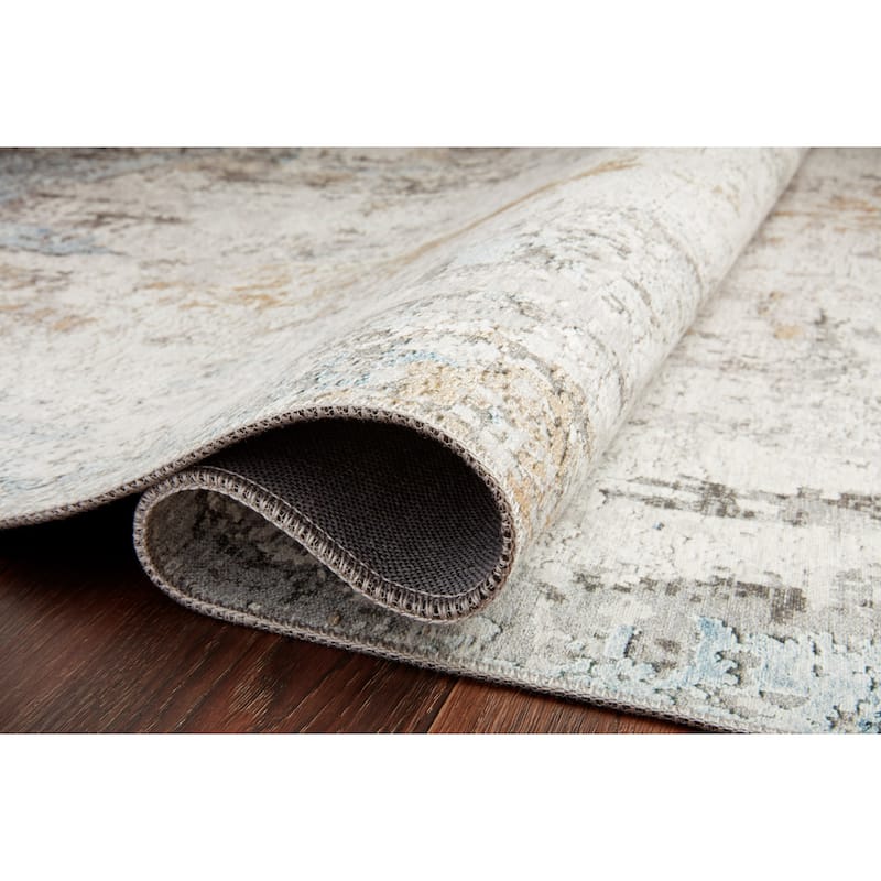 Alexander Home Alpine Distressed Modern Abstract Area Rug
