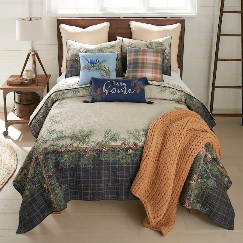 Donna Sharp Pine Boughs UCC 3 Piece Polyester Quilt Set