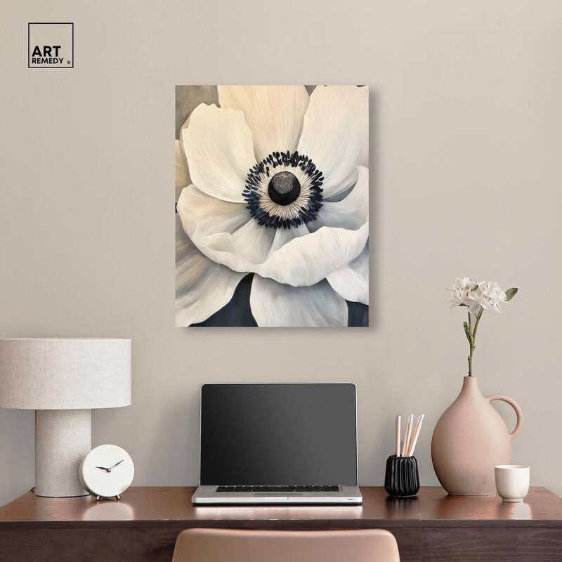 Heart of the Anemone Canvas by Art Remedy, Gallery Wrapped