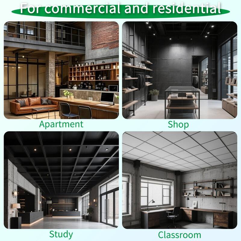 Art3d 12-sheet 3D PVC Wall Panels Ceiling Tiles-Cover 48sq.ft.