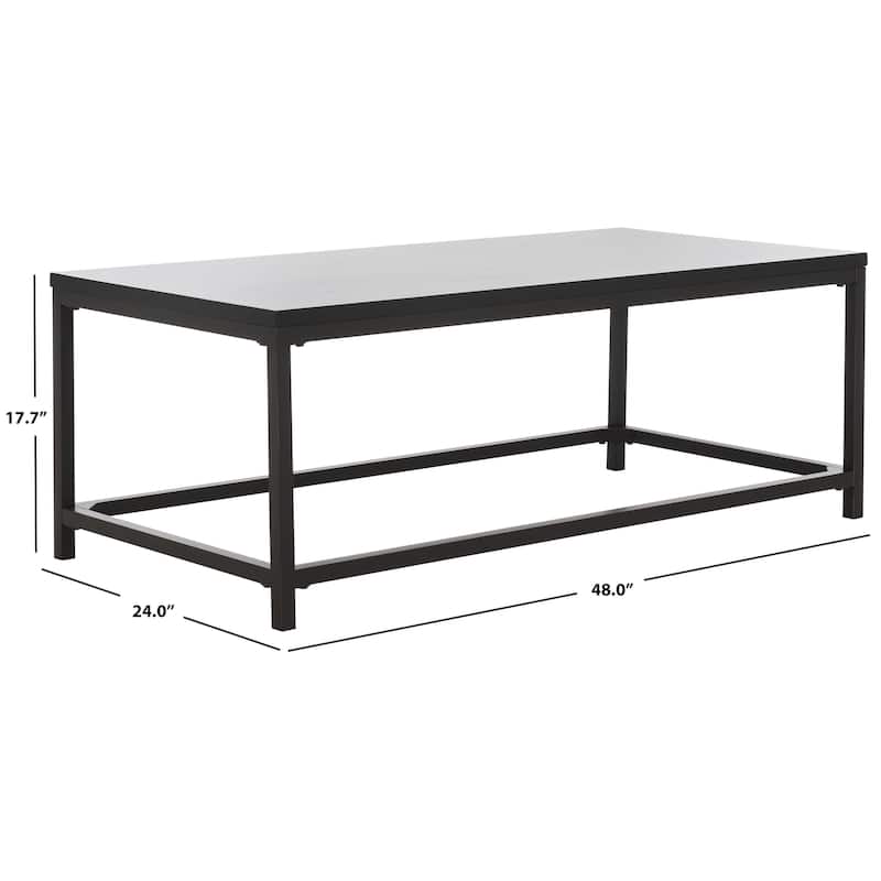 SAFAVIEH Aino Reclamined Wood Finish Coffee Table - 48" x 24" x 17.7" - 48Wx24Dx18H