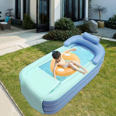 Folding Portable Bathtub Home Spa Bath Inflatable Soaking Bathtub