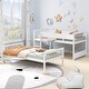 preview thumbnail 7 of 22, Costway Twin Over Twin Bunk Bed Solid Wood Bed Frame with Ladder