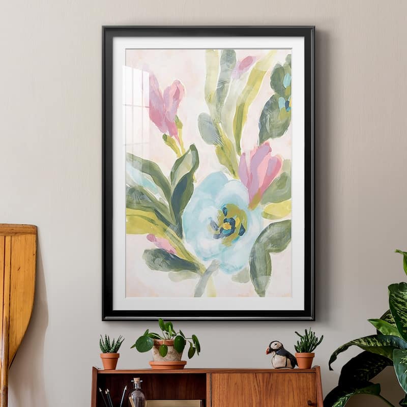 Floral Breeze Fresco II Premium Framed Print - Ready to Hang