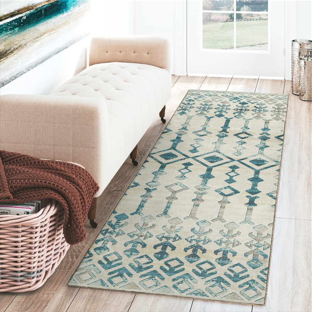 Indoor/ Outdoor Addison Bravado Morroccan Washable Area Rug